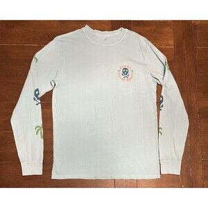 Men’s Roark Size L Guide Works Light Blue Long Sleeve T Shirt NWOT Skull Island